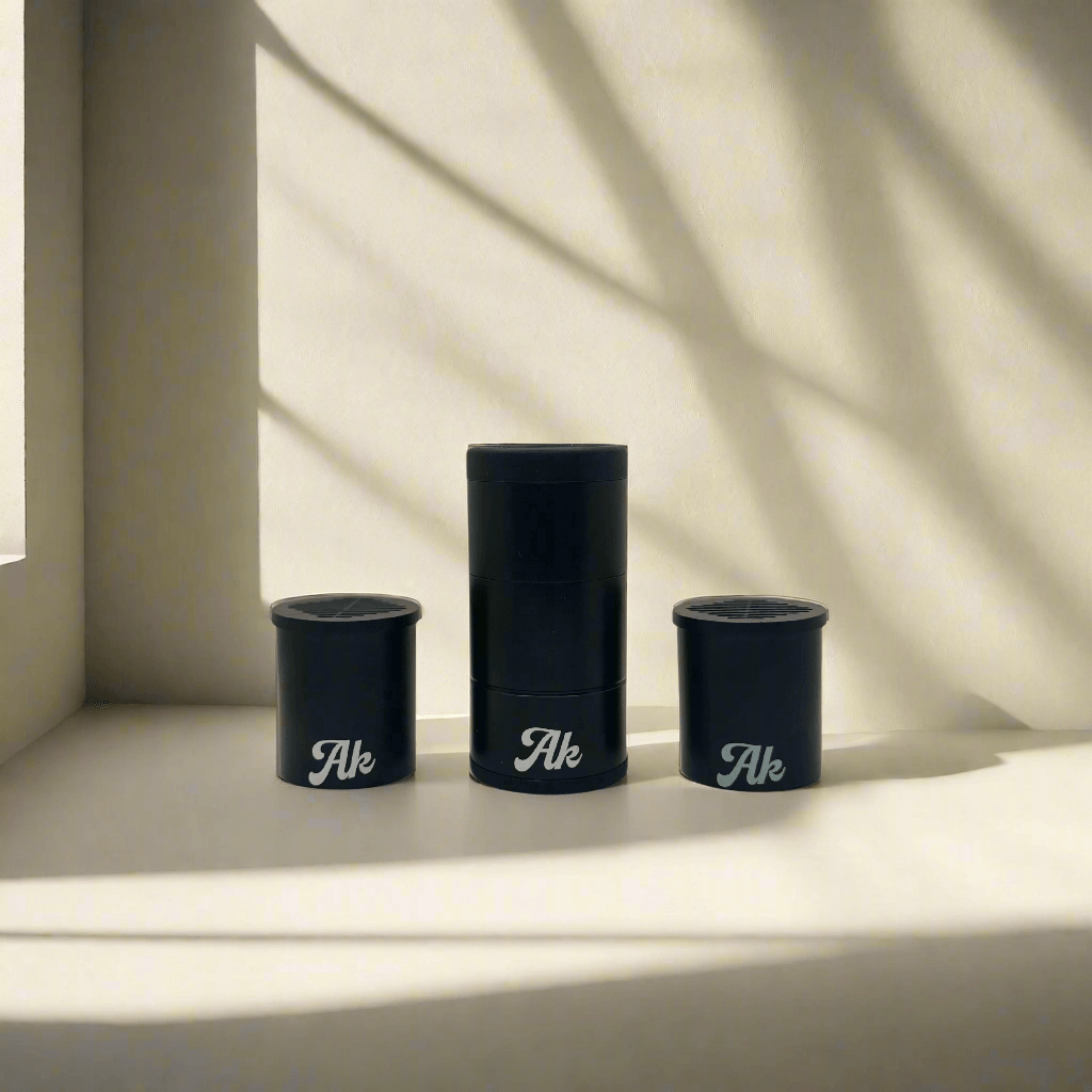 Akcomplice & Co Bundle with a cream background. showcasing the ability to fit into everyday décor