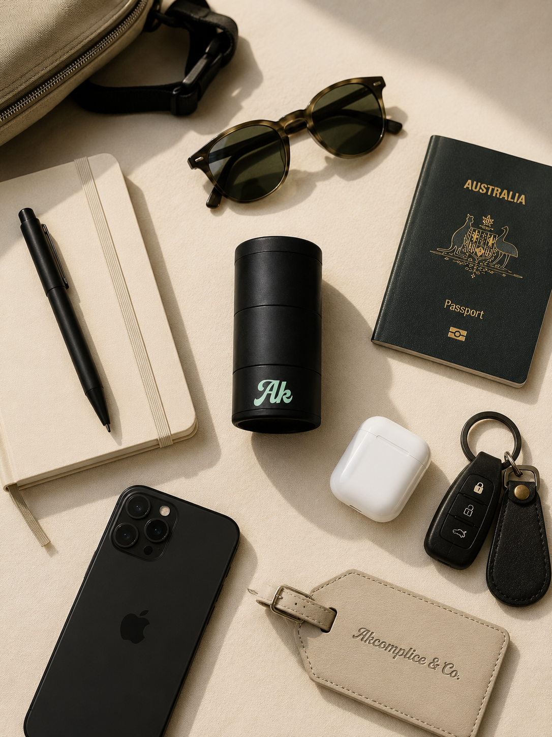 Personal Air Filter along with travel accessories 