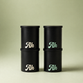Personal air filter replacement cartridges bundle by Akcomplice & Co., featuring sleek black containers.